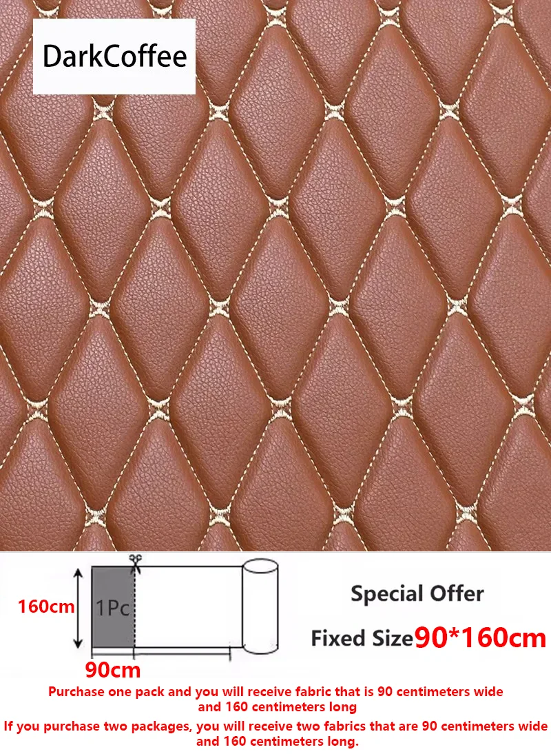 45/90x160 cm Speciale Aanbieding Geborduurde Plaid Stof Spons Tussenlaag Lederen Stoffen voor Auto-interieur Zitkussen decoratie