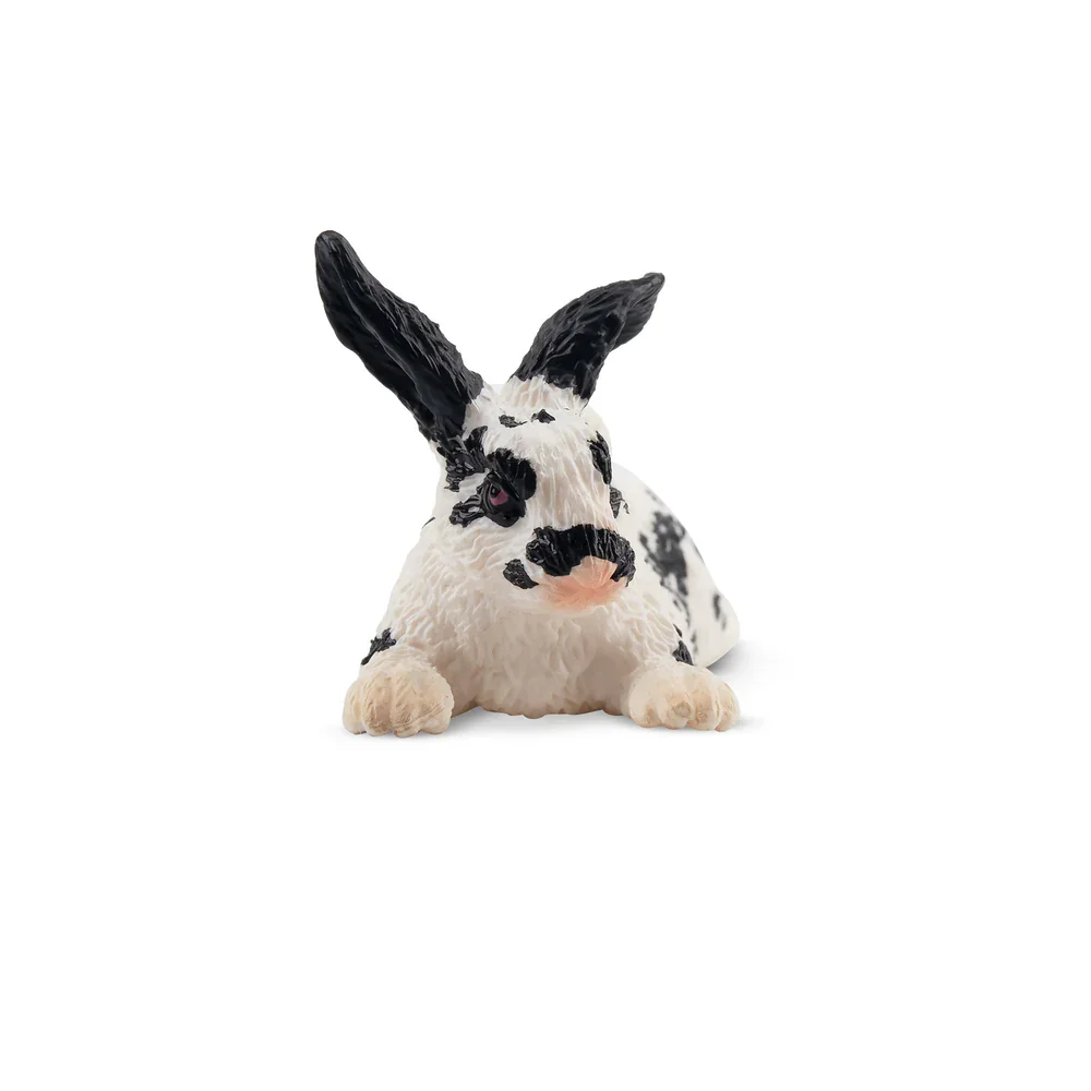 Toymany simulação inglês ponto coelho vida selvagem modelo animal brinquedo mini figuras bonecas estatuetas de ação brinquedos crianças presente