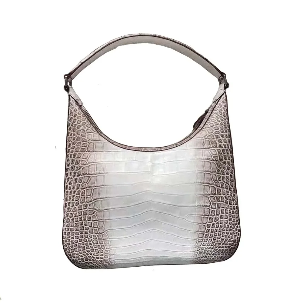 

ouluoer new arrival women handbag women crocodile leather bag women crocodile bag Himalayan white bag