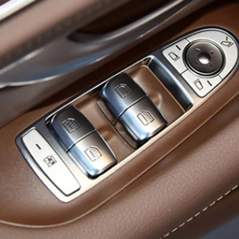 A98M نافذة السيارة التبديل لوحة الرفع ل C E S GLC فئة مساند للذراعين باب اكسسوارات السيارات الداخلية