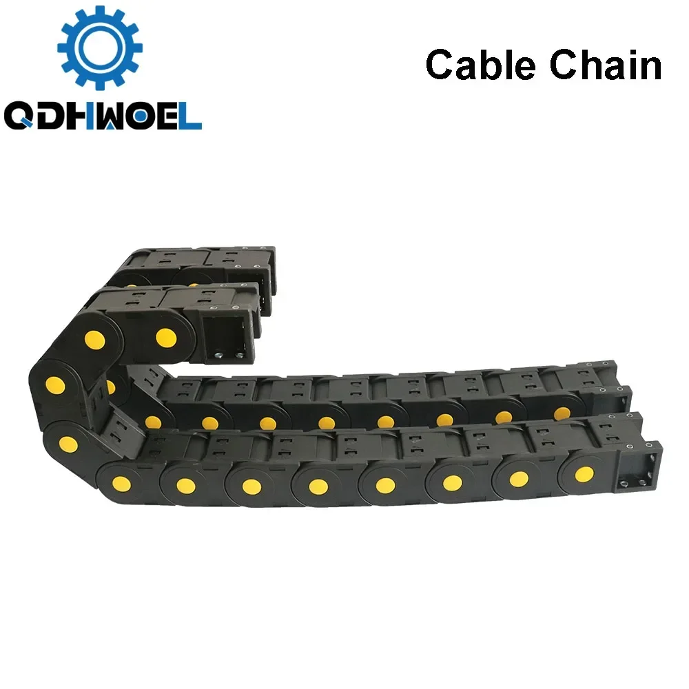 2PCS JFLO H45*50mm 1 Meter  Plastic Drag Chain Cable Wire Carrier Towline for CNC Router Machine Tools Transmission High Quality