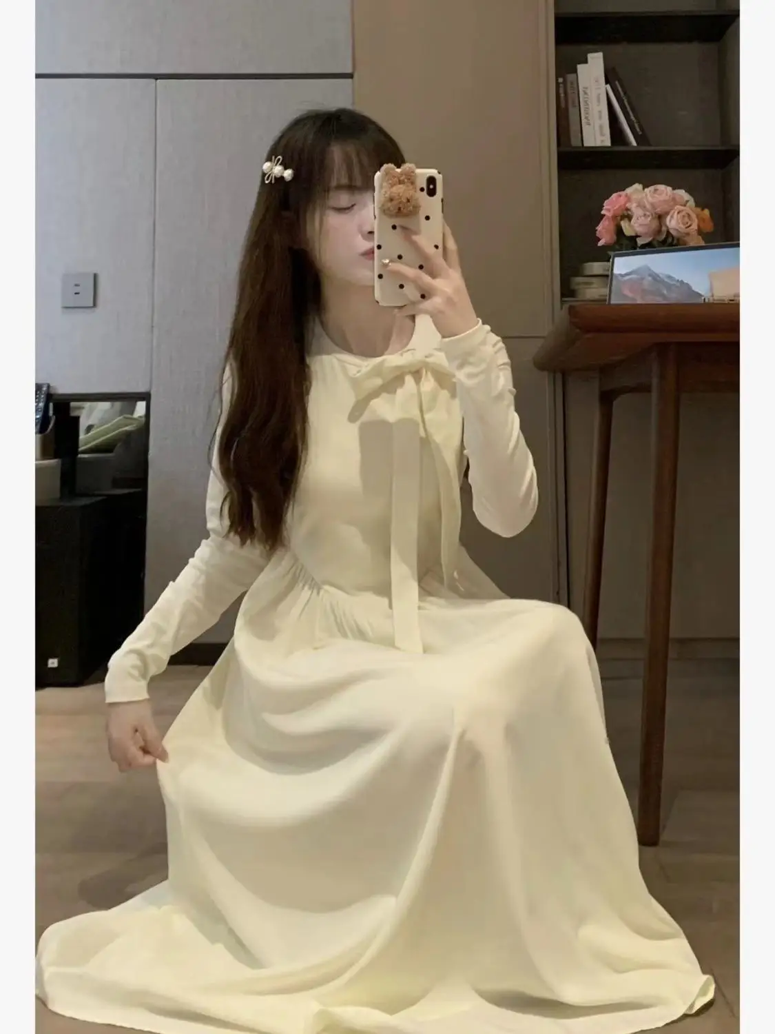 New Korean Style Sweet Girl Slimming Dress with a High-end French Short Style New Chinese Style Small Fragrant Style Jacket Top