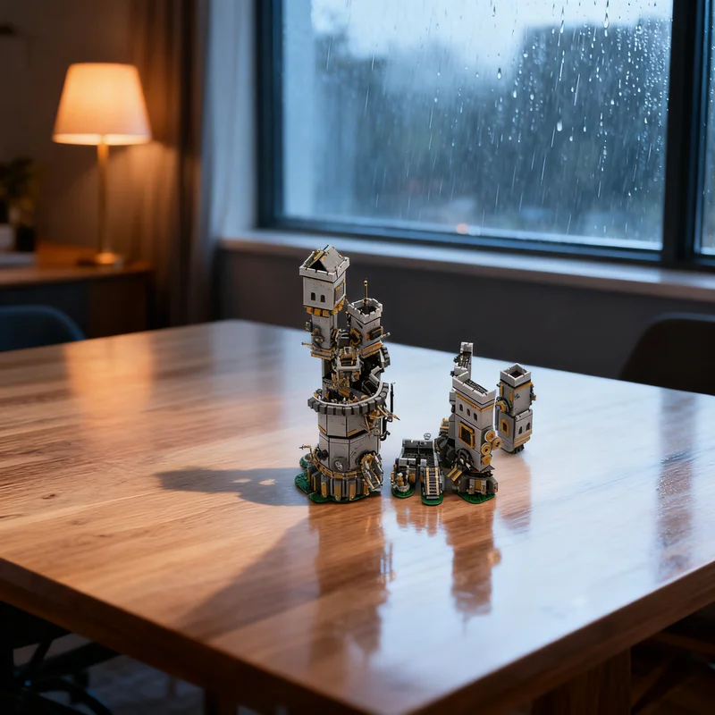 

Конструктор MOC Замок на пружинах, 7523 детали, Рождественский подарок, Игрушка, Креативная идея для самостоятельной сборки, Образовательный конструктор из кирпичиков