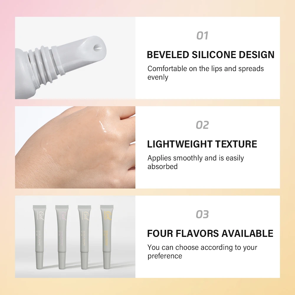 Peptide Lip Treatment Jelly Transparent Moisturizing Repairy Reduce Lips Fine Line Lip Blam Gel Hydrating Plump Lip Oil Care