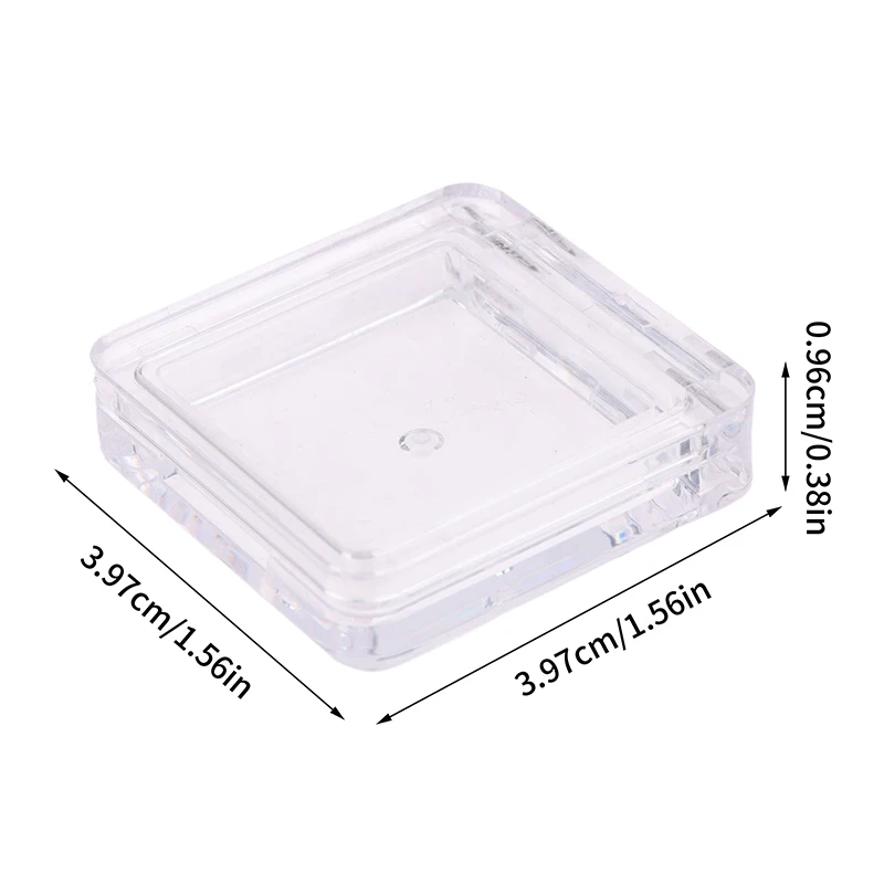 3g Mini Square Eyeshadow Powder Case With Clear Cap Plastic DIY Blush Container Makeup Tools