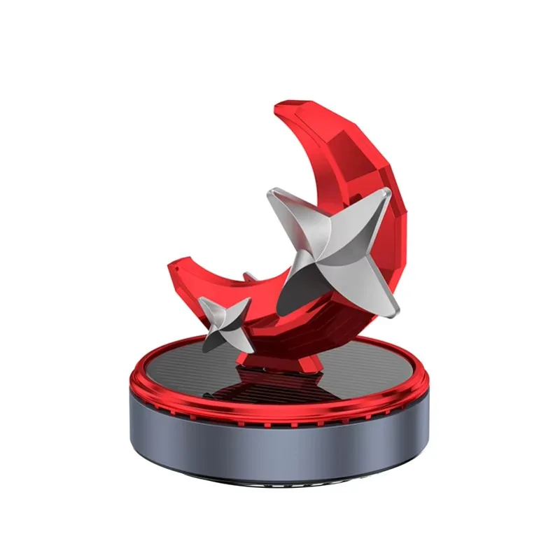 

Tom AutoNew Modern Solar Moon Ornament Car Dashboard Diffuser Advanced Sense Rotating Star Car Decoration