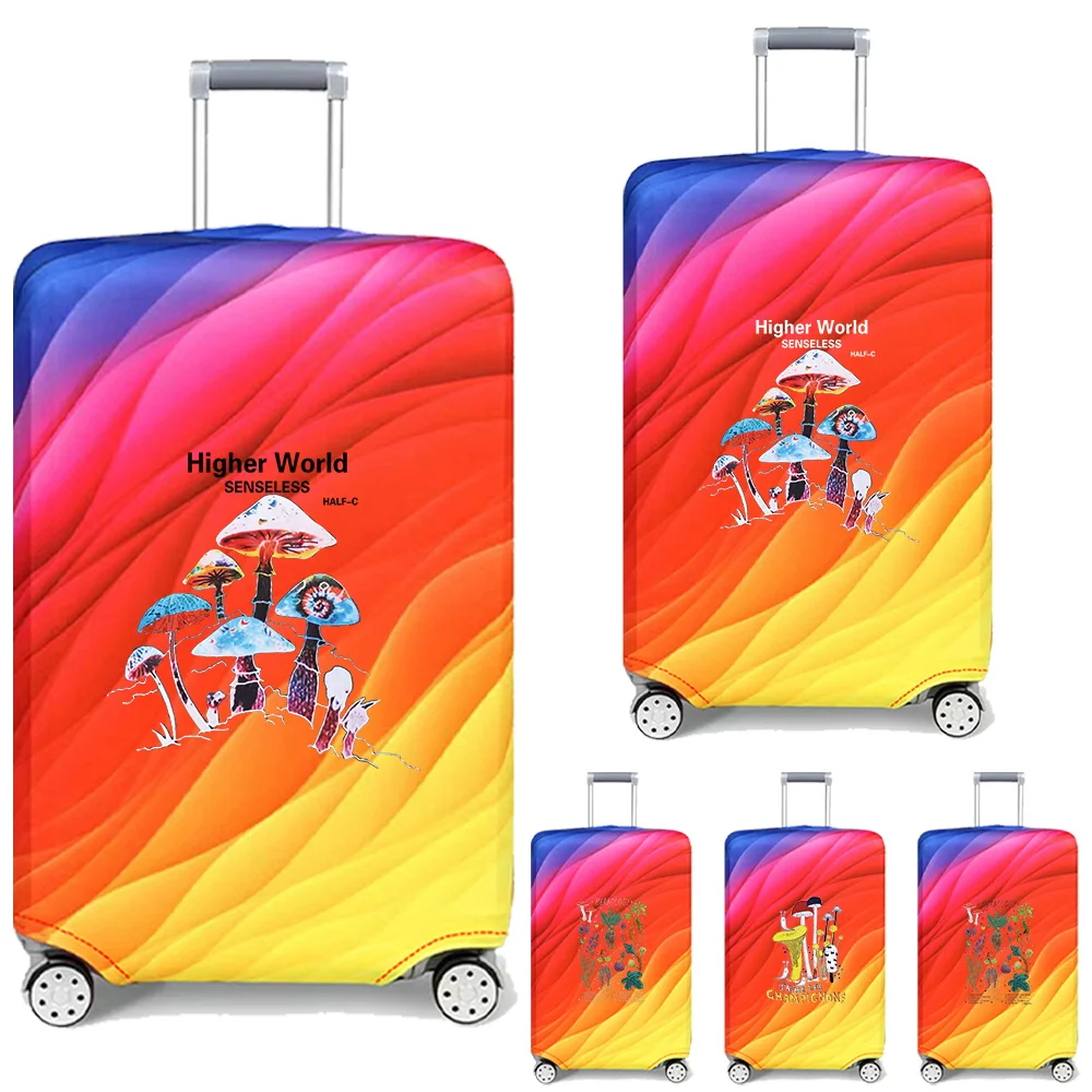 

Luggage Protective Cover Stretch Fabric Mushroom Series Suit for 18-32 Inch Suitcase Covers Trolley Cover Travel Accessories