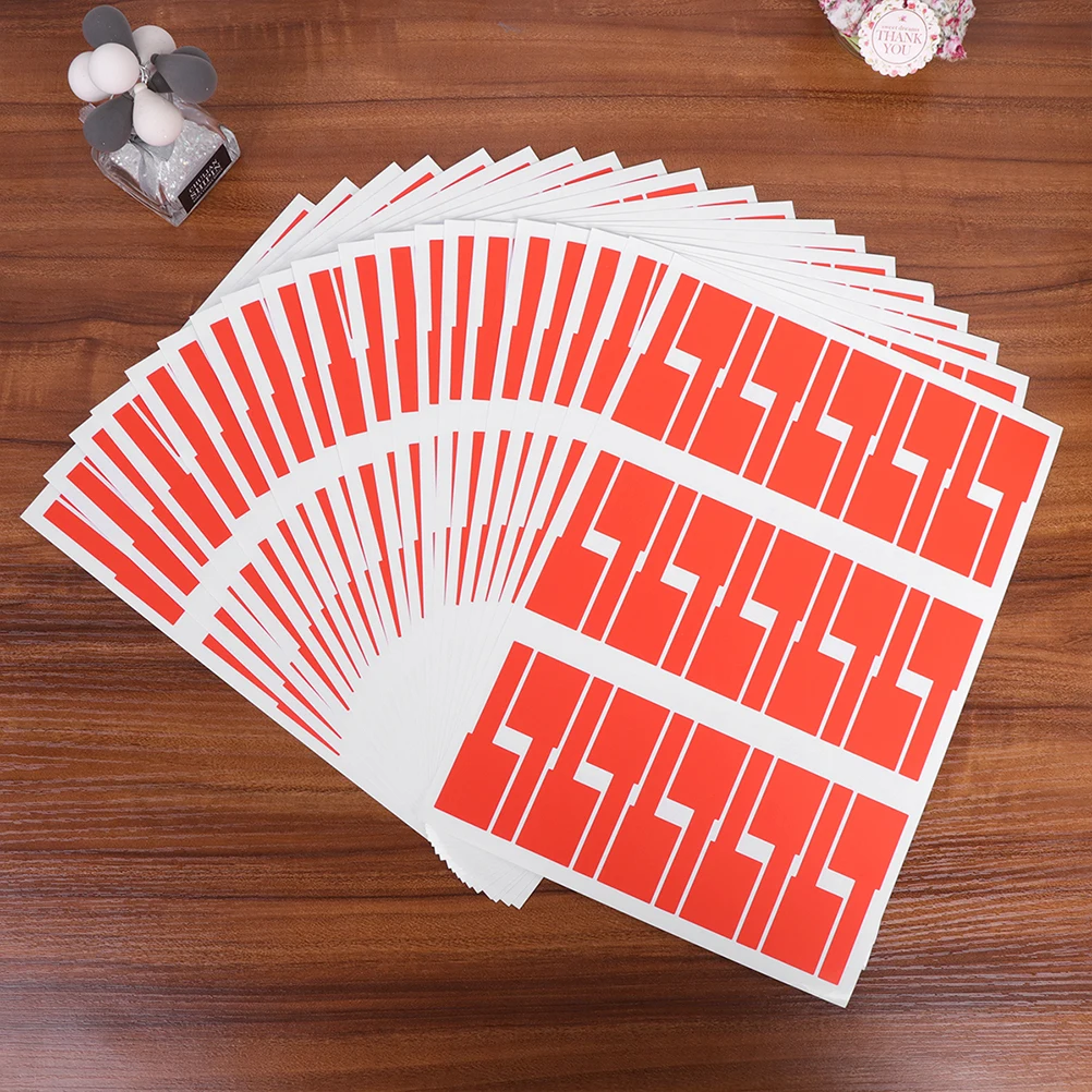 

10pcs Cable Tags Stickers Waterproof Tear Resistant Network Wire Markers Identification Labels Coding Labels File Folder