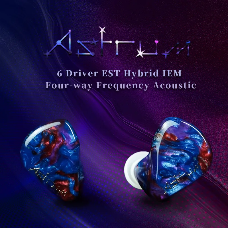 

BGVP Astrum 2EST+2BA+2DD Hybrid Monitors In-Ear Hifi Earphone Wired IEM Music Earbuds With 4.4mm Replaceable cable