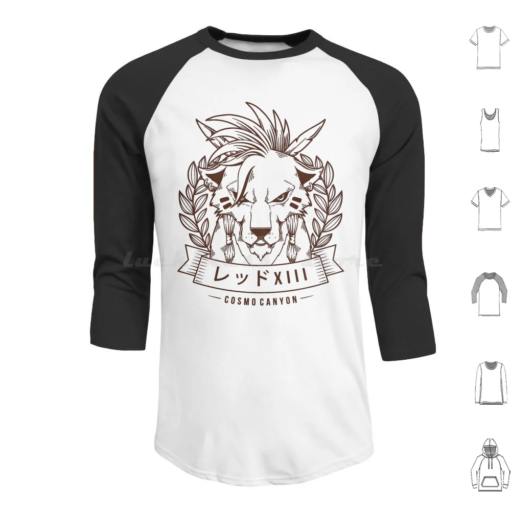 Red Xiii Cosmo Hoodie cotton Long Sleeve Final Fantasy Vii Cloud Strife Ff7 Soldier Shinra Sephiroth Aerith