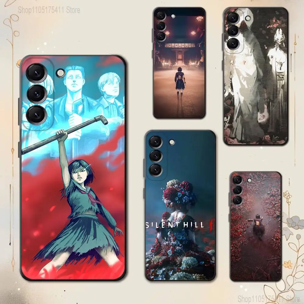 

S-Silent Hill F Horro Hinako Phone Case For Samsung Galaxy A 73,72,51,53,52,71,22,5G,Note,J7,8,9 Soft Black Cover