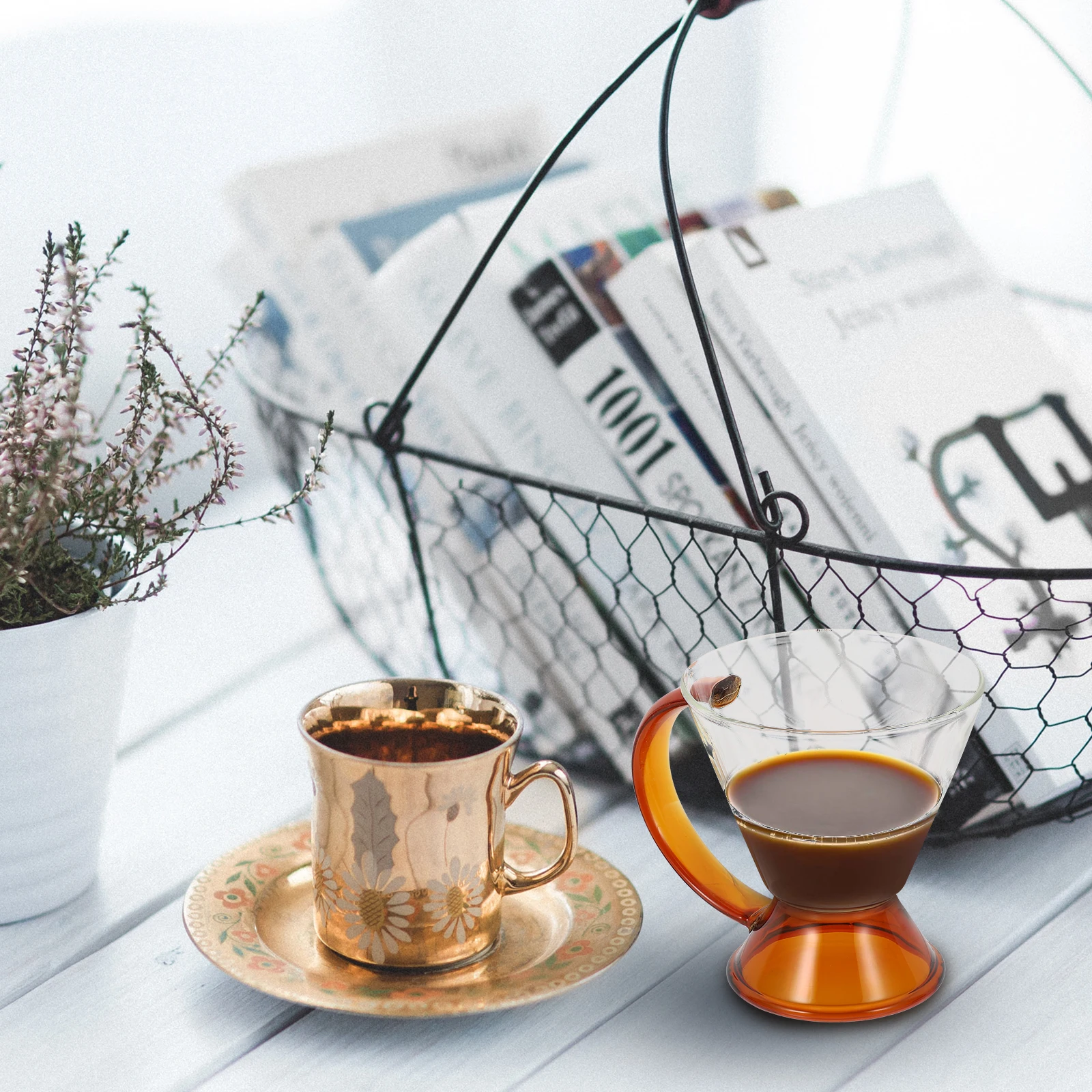 غلاية قهوة زجاجية كلاسيكية، مادة عالية الجودة، تصميم بسيط، متعددة الوظائف، سهلة الغسل، صانع المنزل