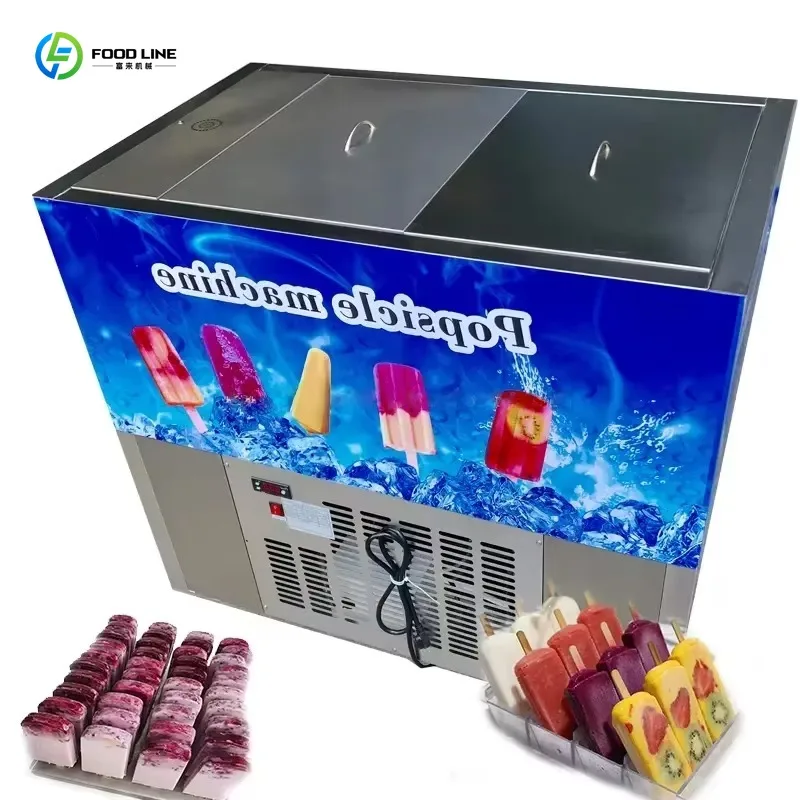 Customized Electric Popsicle Making Machine With Optional 1/2/4/6/8 Molds Commercial Popsicle Freezer Equipment