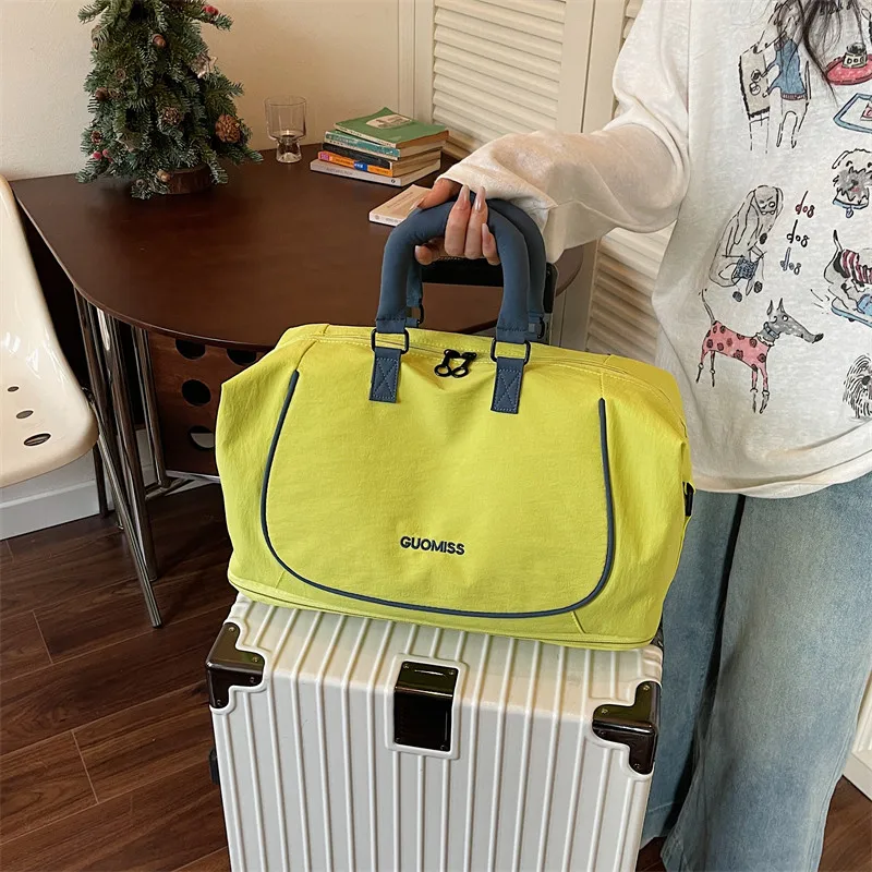 new-lightweight-large-capacity-travel-bag-handheld-luggage-bag-short-trip-business-trip-fitness-bag-waterproof-boarding-bag