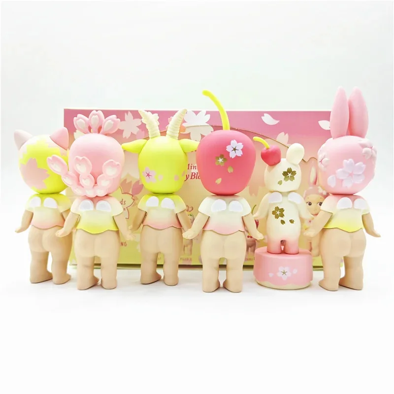 New Cute Sonny Angels Cherry Blossom Series Blind Box Cute Doll Decoration Collect Model Mini Figure Cure Doll Lucky Mascot Gift