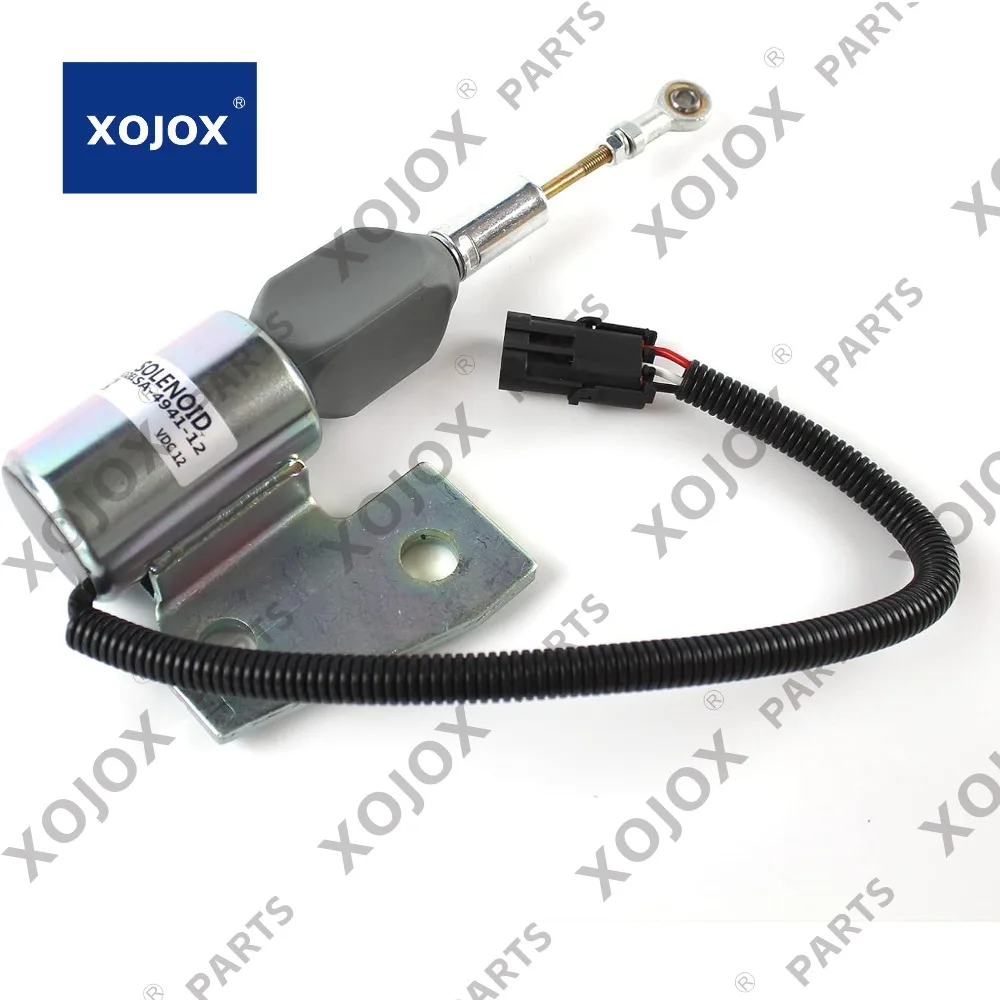 

XOJOX 3964627 3991167 SA-4941-12 Соленоид отключения 12 В для корпуса R130 R170 4BT IH 1150H MX100 580M 1840 85XT 550G 586E 580SL