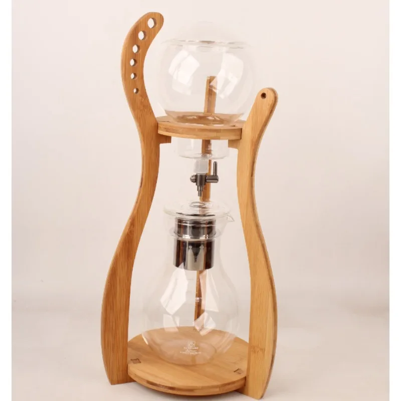 

Ice drop coffee maker, bamboo ice brew coffee maker for 6 people