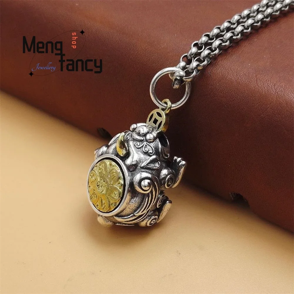 

Gold Coin A Spirit Turtle Six Character Classic pendant Exquisite High-grade Handicraft Luxury Quality Fine Jewelry Holiday Gift