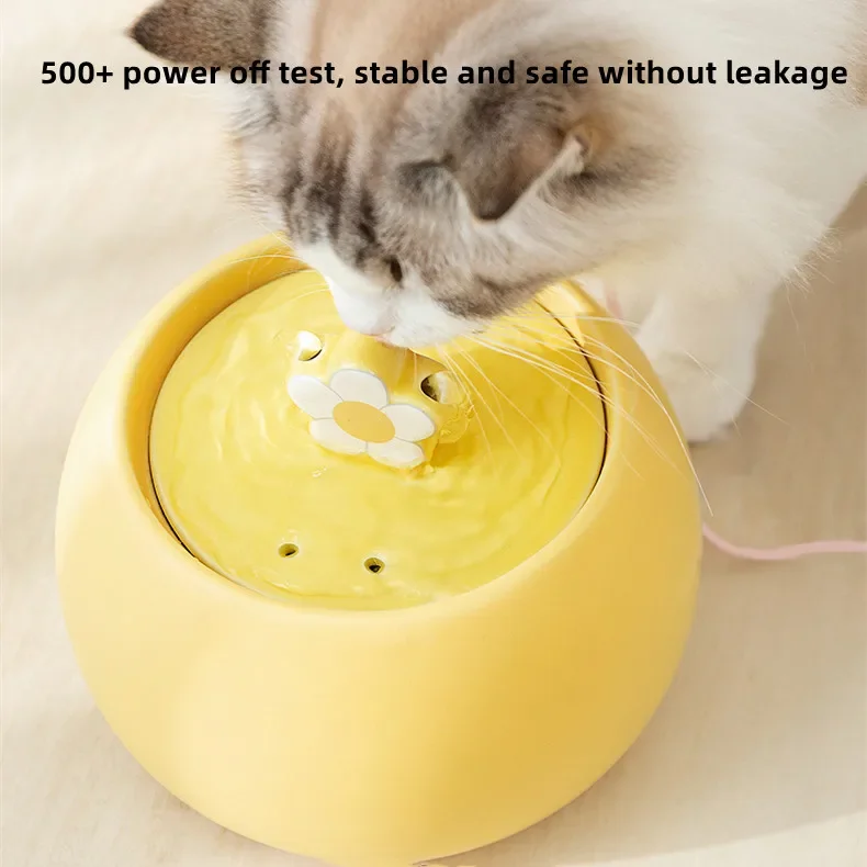 ペット用電子セラミック噴水,猫と犬用のドリンクボウル,自動ウォーターディスペンサー,サイレントドリンク,屋内装飾