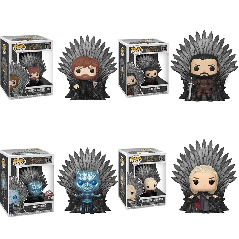 Funko POP Thrones Джон Сноу 72. #   Ночной король 74 #   Тирион Ланнистер 71р #   Cersei Lannister 73 #   Дейенерис Таргариен 75 #   Модель игрушки подарки