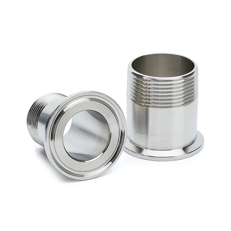 

1/2" 3/4" 1" 1-1/4" Sanitary Male Threaded Pipe Fitting Stainless Steel SS304 Tri Clamp Ferrule Adaptor Homebrew Beer Wine