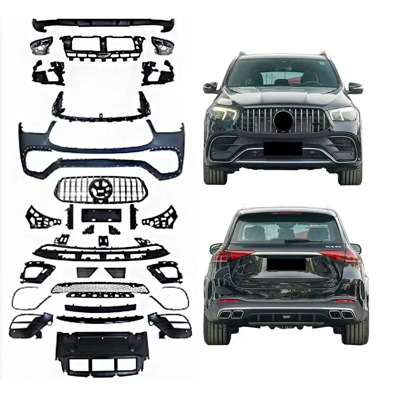 High Quality Body kit For GLE Class W167 Upgrade GLE63 with Front Bumper Rear Bumper