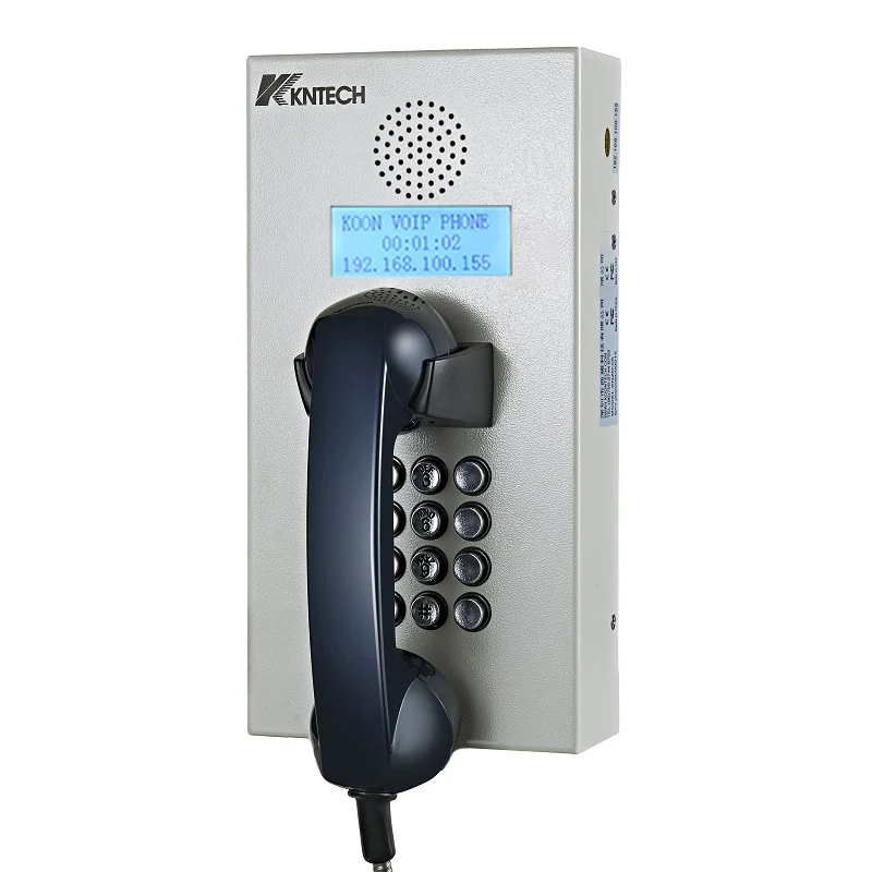 Wall Mount Vandal Proof Telephone VoIP Analog Stainless Steel Prison Emergency Intercom Phone for Jail Metro Public Area