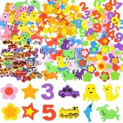 Sponge Sticker EVA Foam Children Handmade DIY Decorative Stickers Self-Adhesive Cartoon Style Soft Birthday Gifts Rewards TMZ