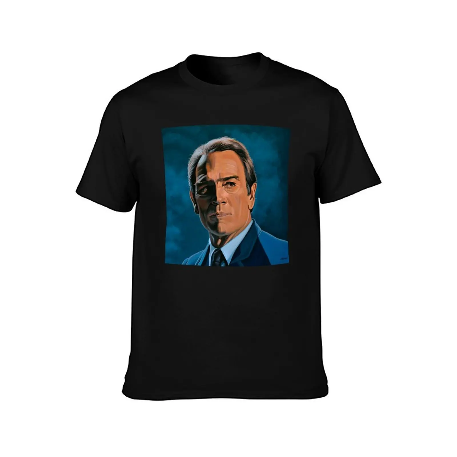 Tommy Lee Jones Painting T-Shirt graphic shirts boys animal print summer tops mens clothing