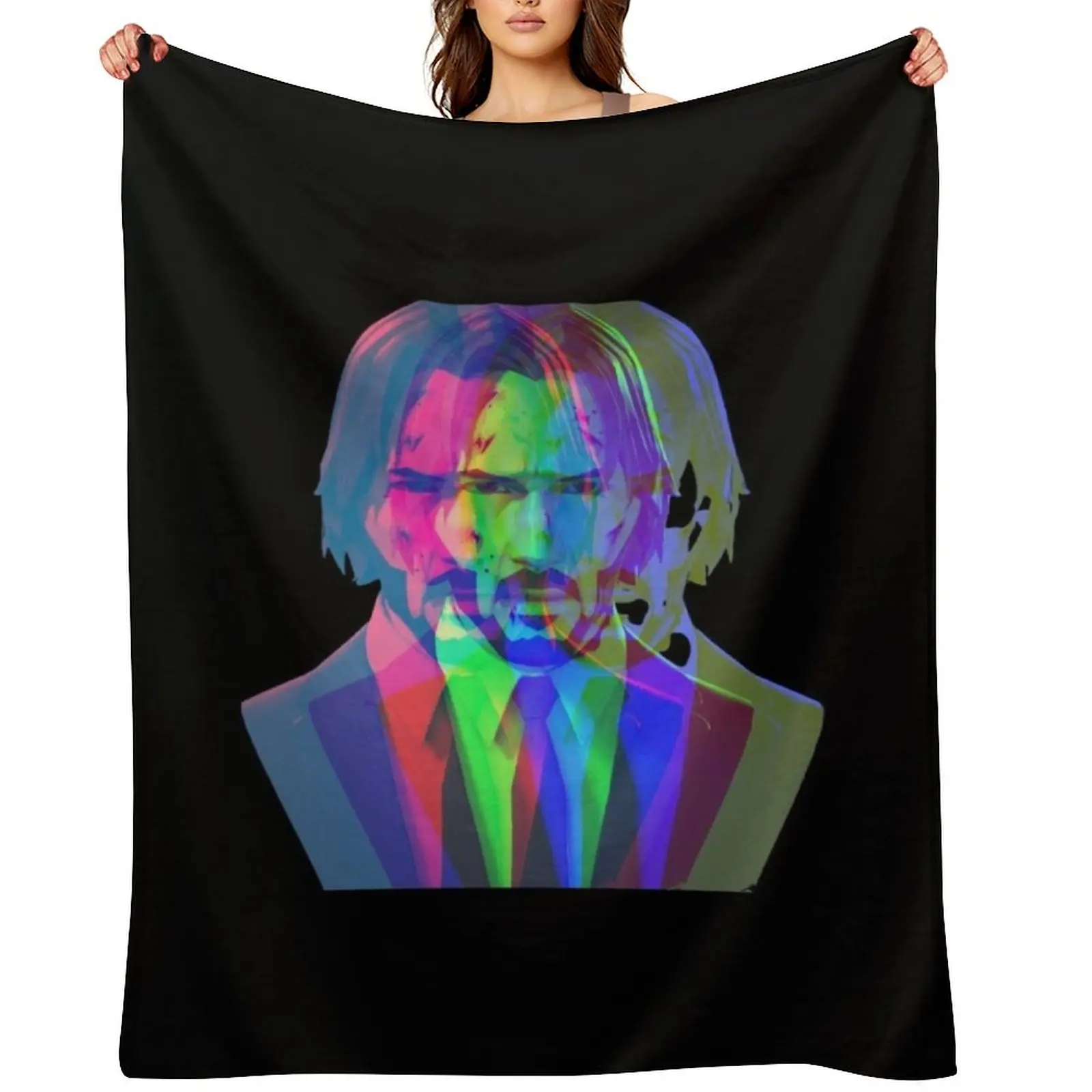 

HELLO MY NAME IS Baba yaga / NAME TAG JOHN WICK Throw Blanket Decorative Throw Sofa Throw Thin heavy to sleep Blankets
