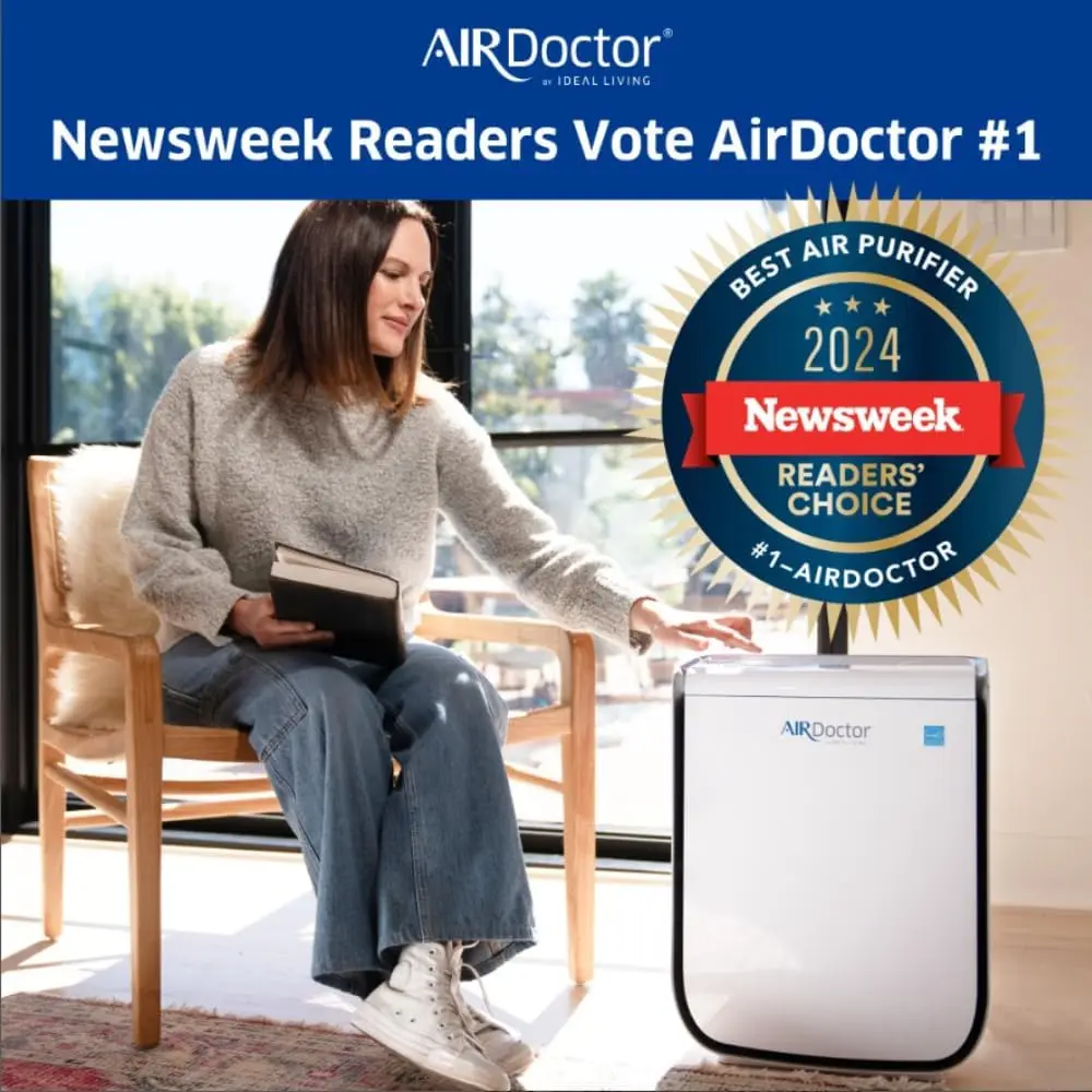 

AIRDOCTOR AD3500 Air Purifier for Home and Large Rooms Up to 1260 sq. ft. 2x/hour | UltraHEPA, Carbon, VOC Filters