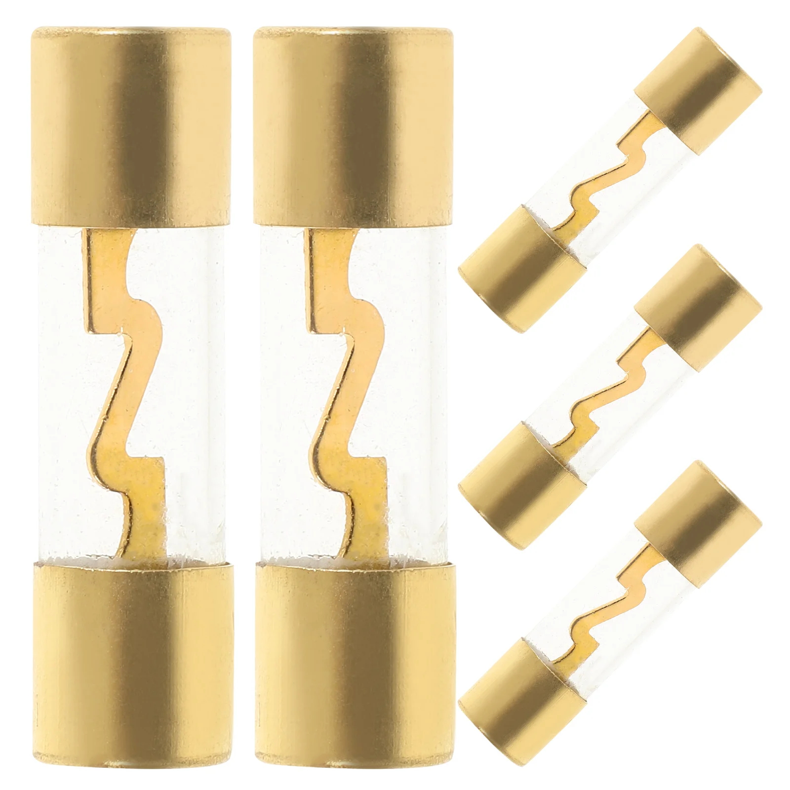

5 Pcs Fuse Amp Amplifier Agu Glass Auto Audio Accessories Tube Inline Automatic