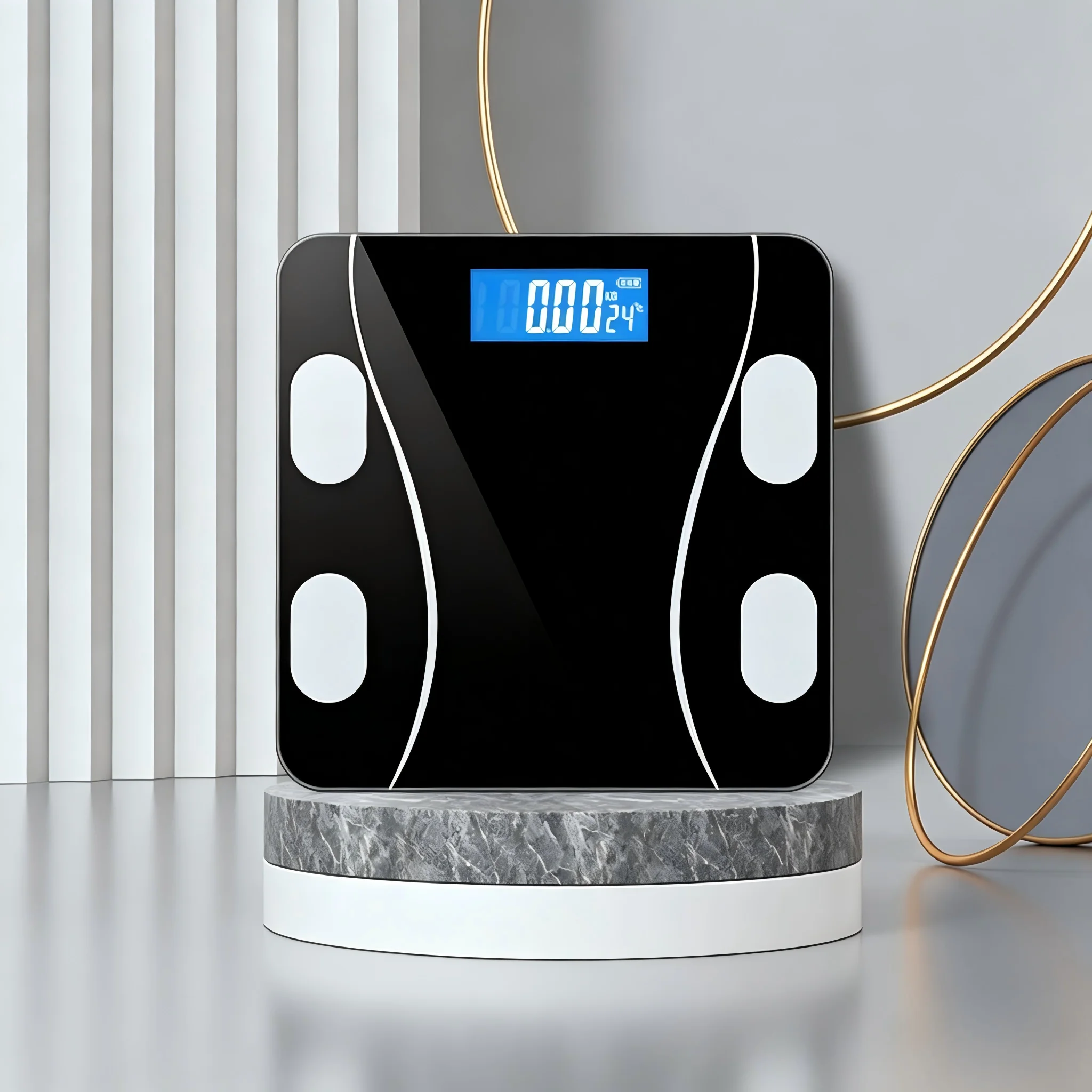 Home Bathroom Scales - 스마트 디지털 욕실 체중계 강화유리 LED