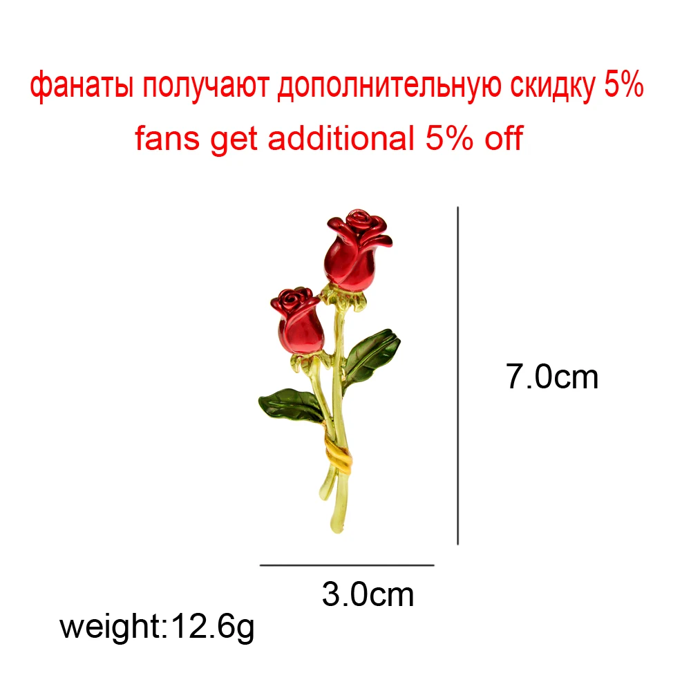 CINDY XIANG Enamel Rose Flower Brooches For Women Trendy Alloy Material Cheap Jewelry Wedding Pin 2 Colors Available Gift