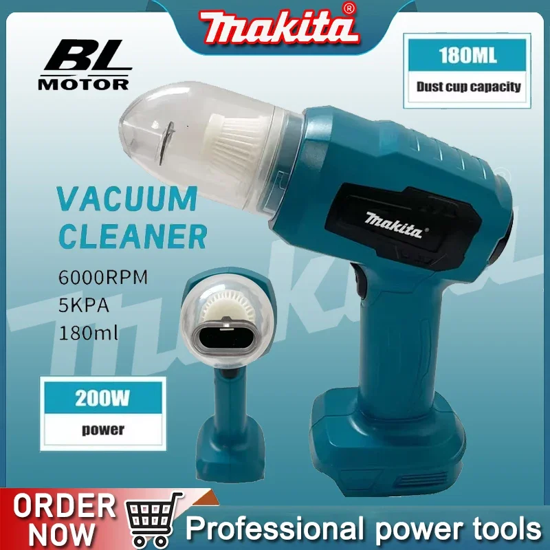 

Makita Mini Handheld Car Vacuum Cleaner 100ML Cordless Portable Vacuum Keyboard Car Cleaning Tools For Makita 18v Battery