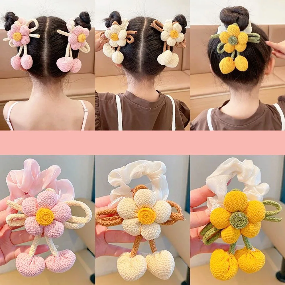 Blumenhaar-Frisur, Dickdarm-Haarband, hohes Aussehen, hohe Elastizität, Haarvolumen, Haargummi und Haar-Accessoire