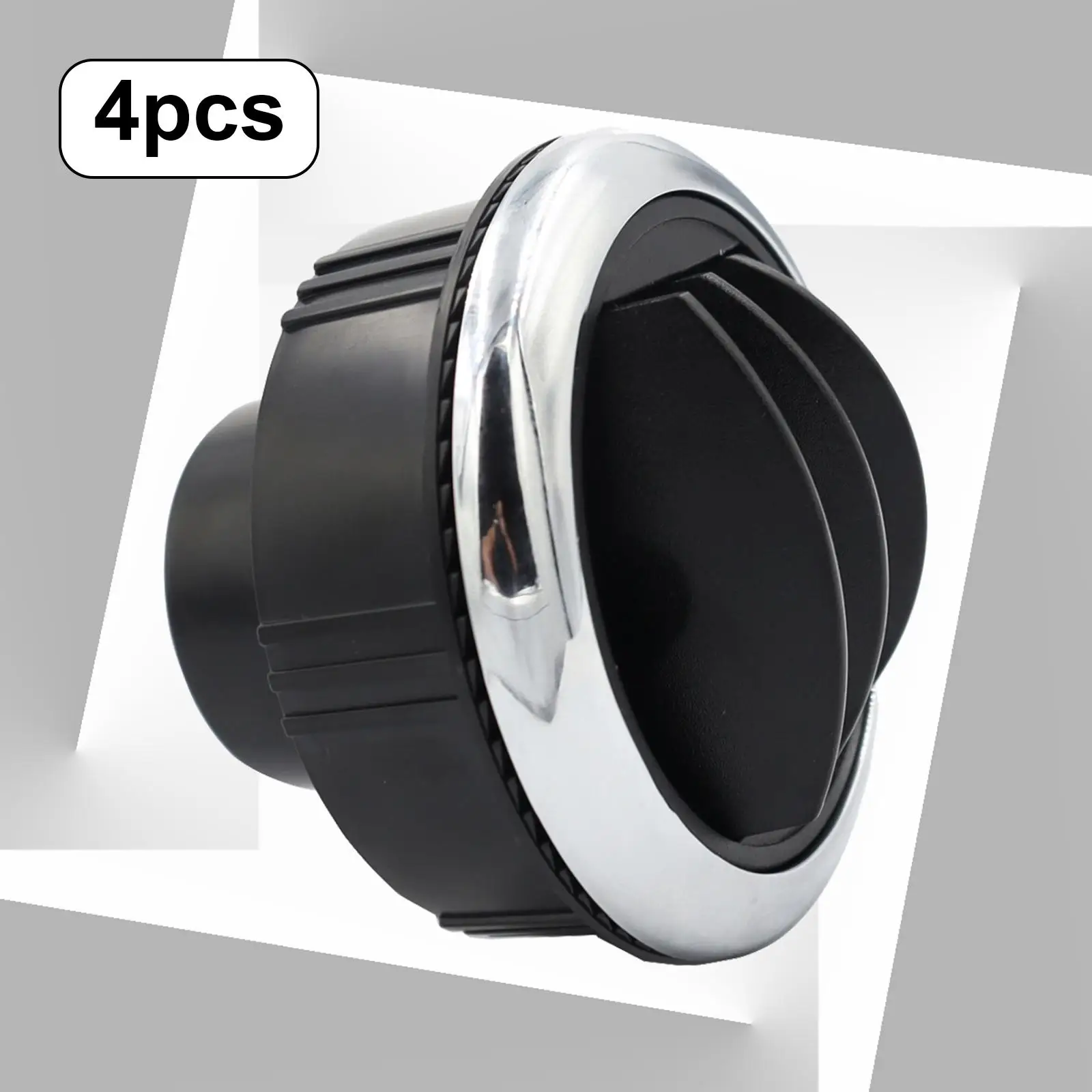 

4 Pieces RV Bus Air Conditioning Outlet Vent Outer Diameter 8.7cm Accessories Replace Parts Simple Installation Deflector Round