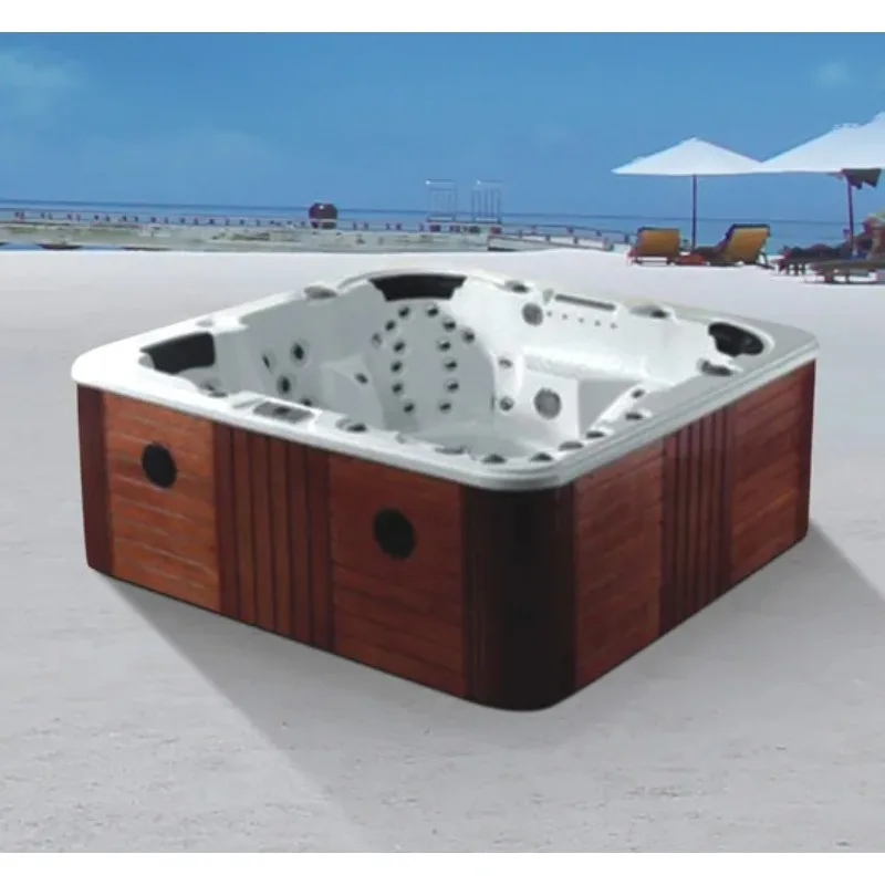 أوروبا بالبوا التحكم حمام سباحة في الهواء الطلق سبا حوض استحمام ساخن مع وظيفة جاكوزير