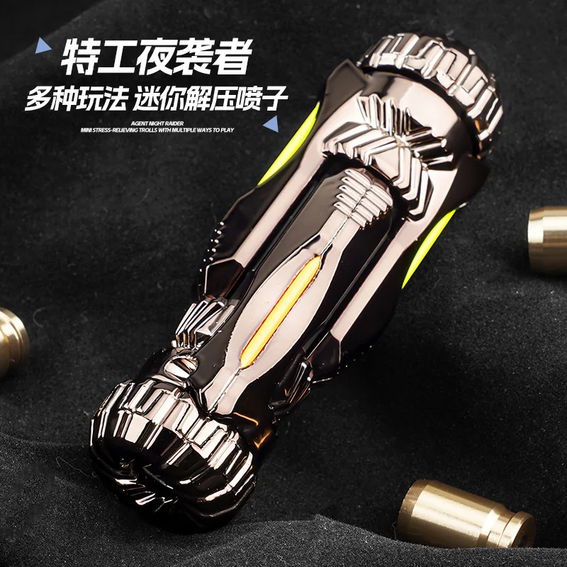 EDC معدن متعدد اللعب اسئلة الوجه طرد قذيفة ضد الإجهاد مسدس لعبة الإجهاد الإغاثة تململ سبينر ألعاب التململ الهدايا