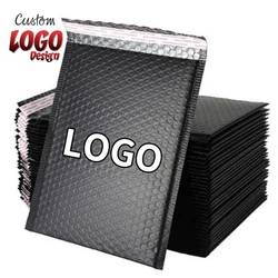 Correo de burbujas con logotipo personalizado, bolsa de embalaje de color ecológico, sobre acolchado con logotipo