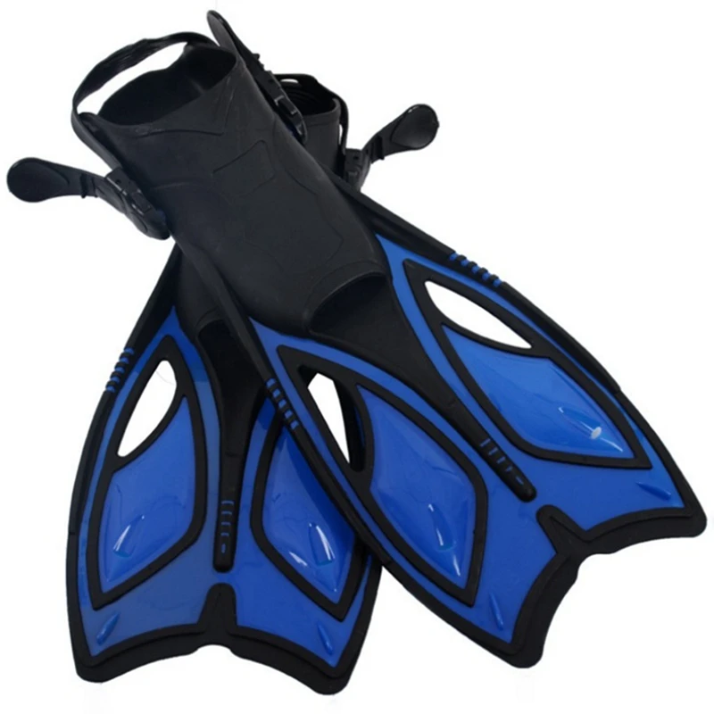 

New-Snorkel Fins Diving Fins With Adjustable Open Heel Scuba Flippers Travel Size Swimming Fins For Adults