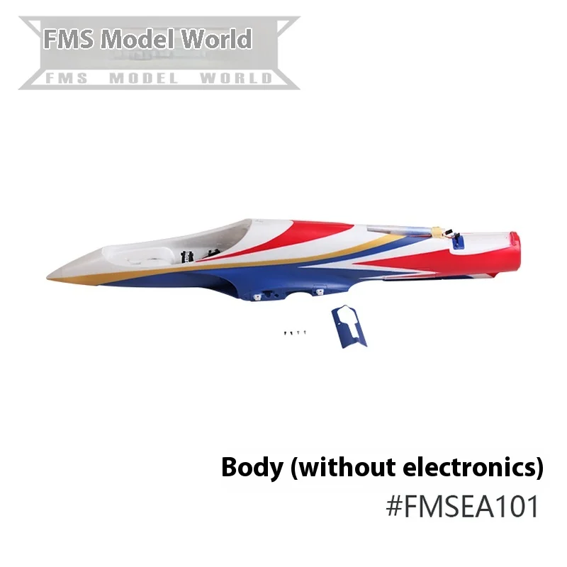 Avion Fms Avanti V3, ensemble d'accessoires comprenant le fuselage, les ailes principales, la queue plate, la queue verticale, le train d'atterrissage, invitation, 70mm