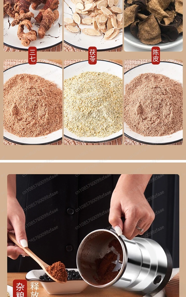 Penggiling listrik rumah tangga multi-fungsi penggilingan ultra-halus Desain basah dan kering