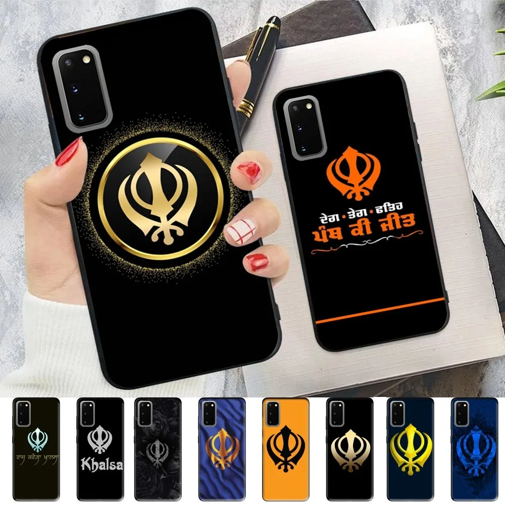 S-Sikh K-Khanda S-Sikhism Phone Case For Samsung S 9 10 20 21 22 23 30 23 24 Plus Lite Ultra FE S10lite Fundas