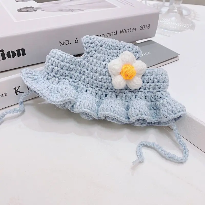 Autumn Winter Cat Hat Elastic Cute Refined Pet Hat Puppy Kittens Knitted Hat Party Photo Shoot Props Decoration Cat Accessories