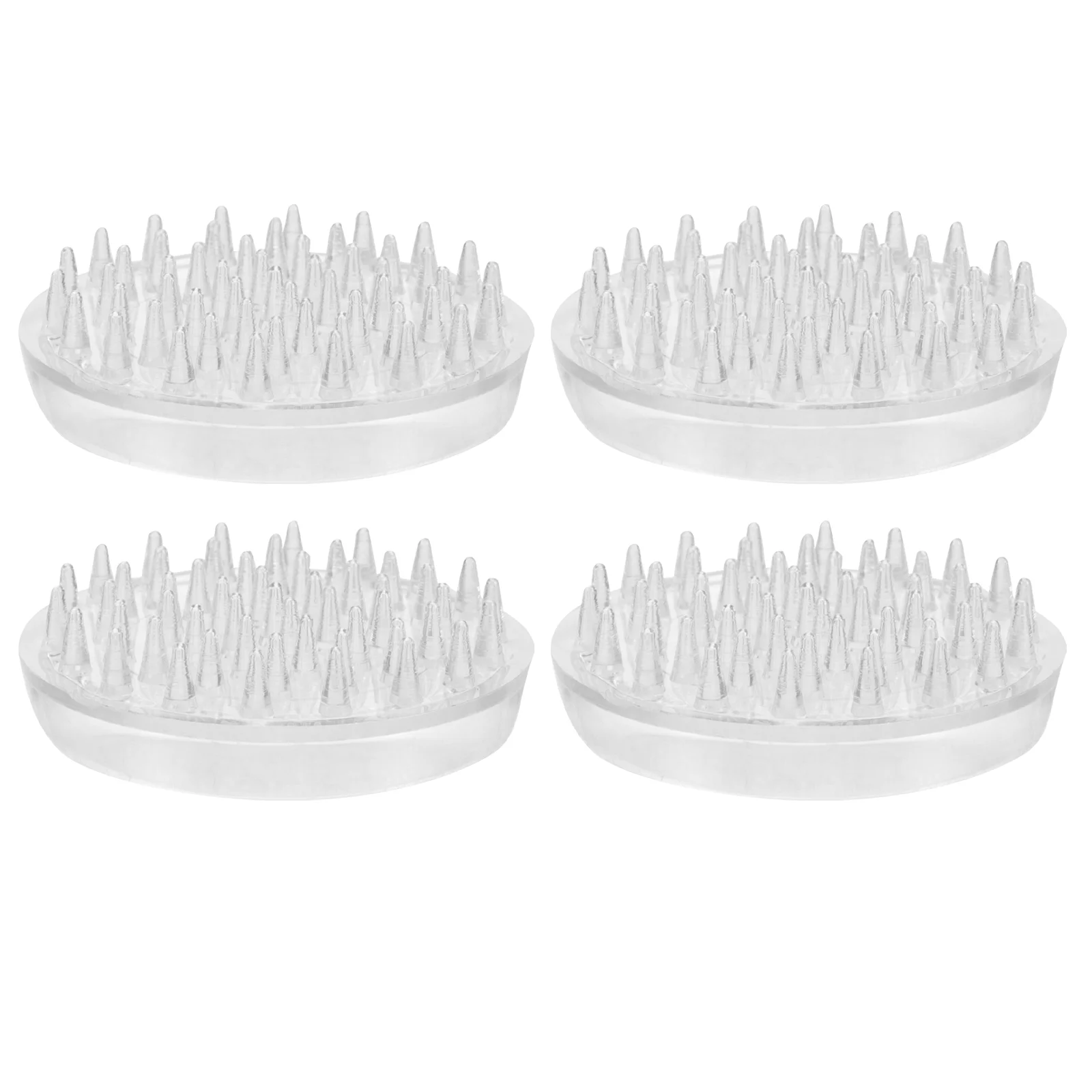 

4pcs Circular Transparent Anti Grippers 48mm Furniture Pads for Hardwood Floors Chair Leg Protectors Stop Sliding Couch