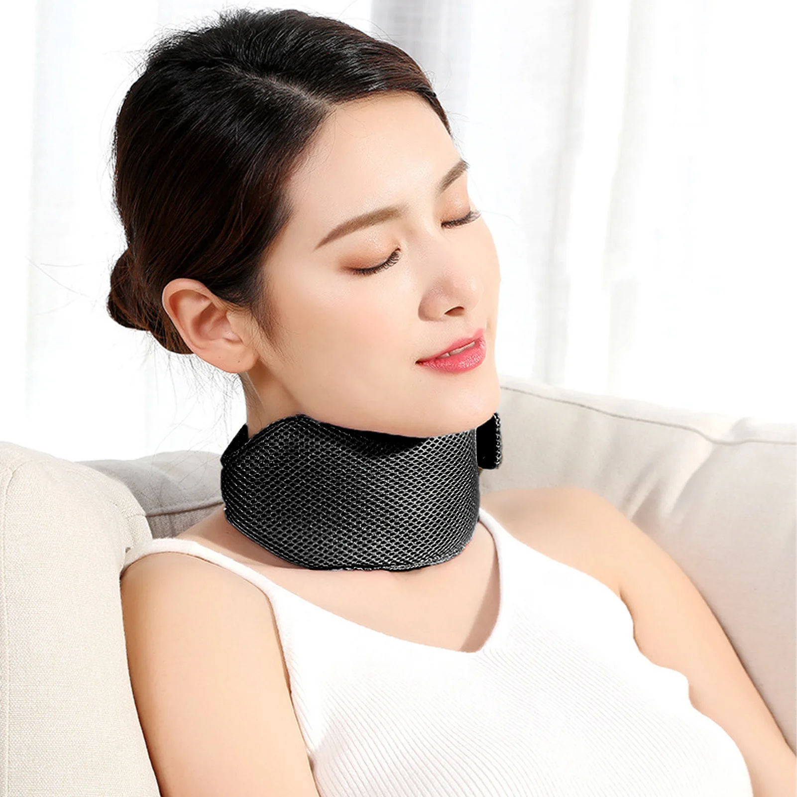 Snoring Relief Neck Brace Comfortable Fixed Snoring Prevention Reduction Sleeping Neck Strap Snoreless Sleeping Neck Brace