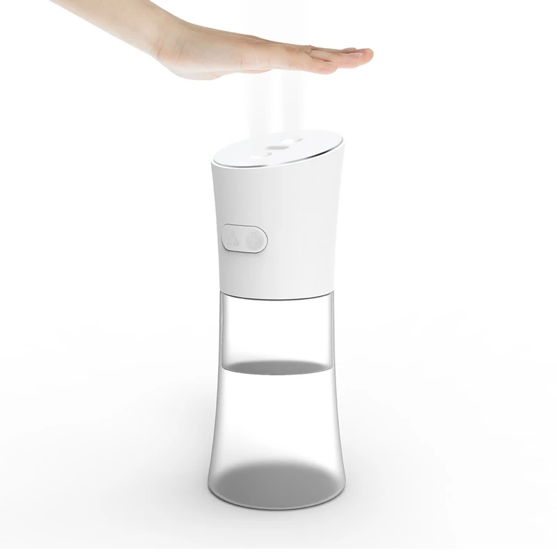 초음파 데스크탑 쿨 미스트 가습기 알코올 디스펜서, USB 저소음 자동 차단 야간 조명 디퓨저, 500ml