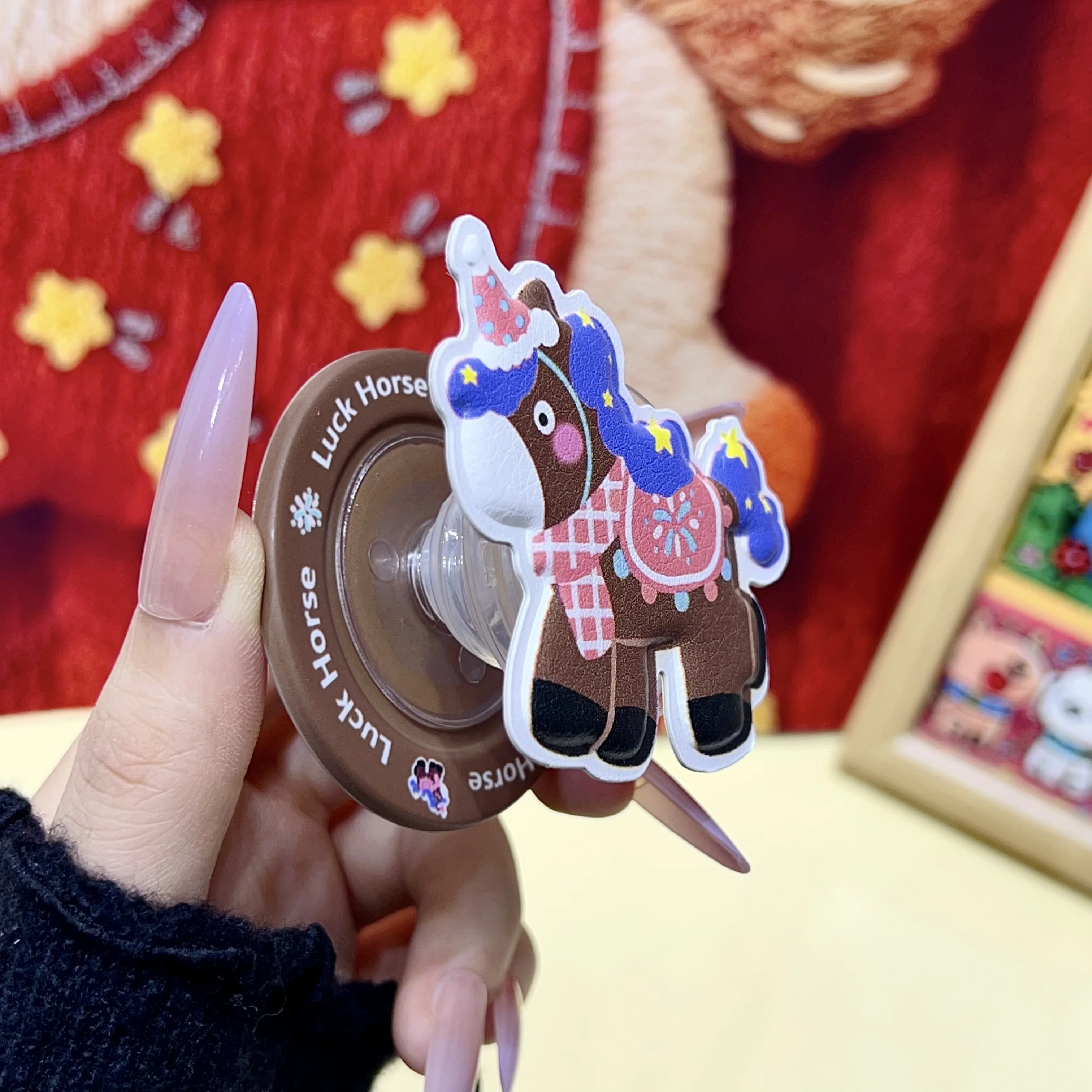 

New Year Gift Pony Series Mobile Phone Holder for iPhone Samsung Cute Cartoon Phone Stand Support for iPhone Magsafe Smart Tok