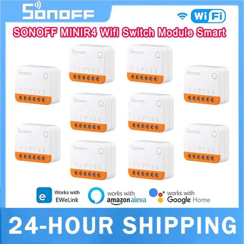 SONOFF MINI R4 MINIR4M Wifi Switch Module Smart WiFi 2 Way 1-10PCS Switch Matter Alice Smart Home Wireless Control Alexa Google